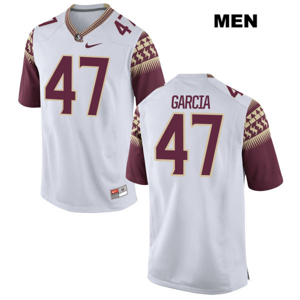 Men's NCAA Nike Florida State Seminoles #47 Joseph Garcia College White Stitched Authentic Football Jersey ONQ7869JP